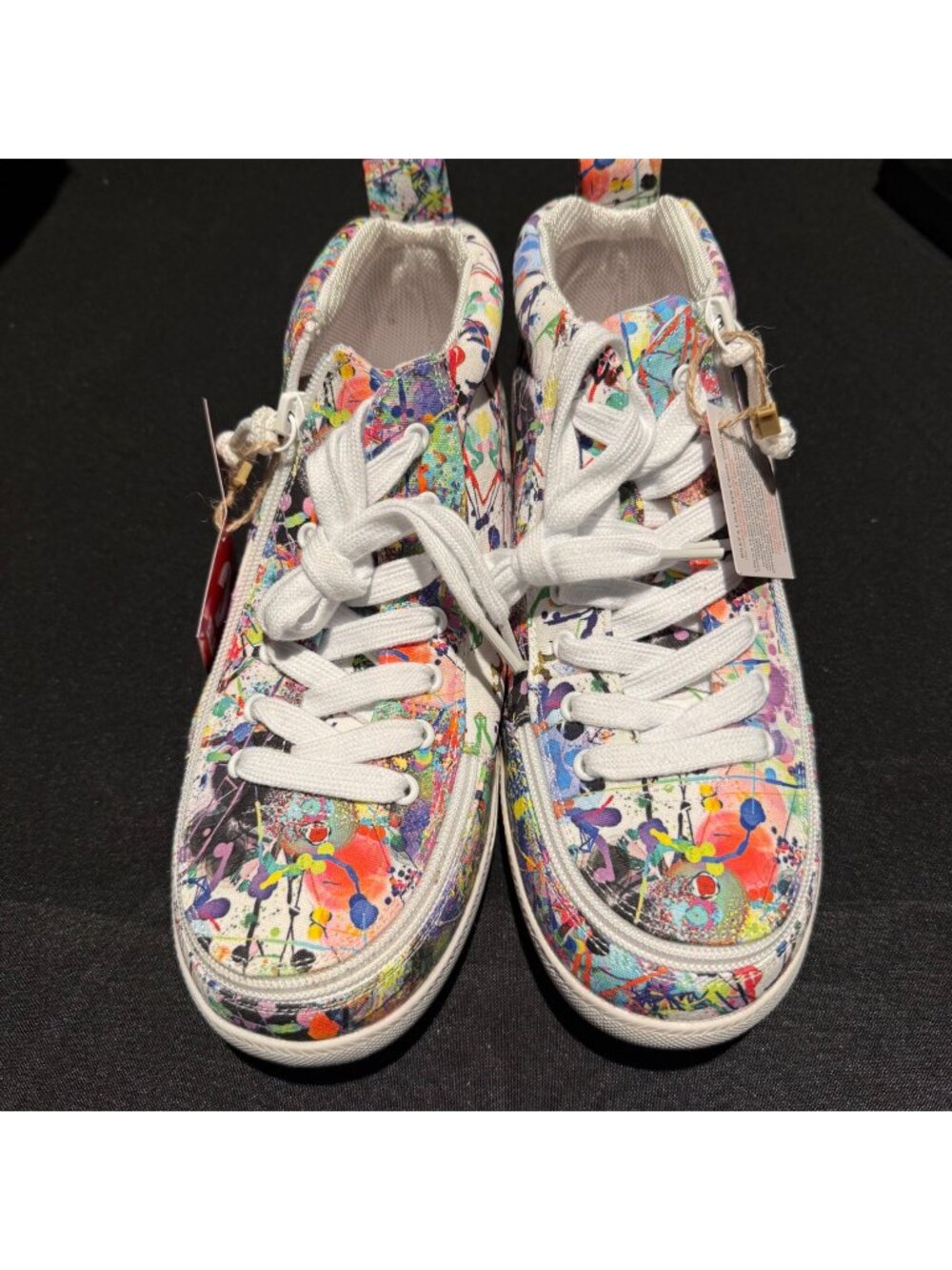 BILLY Footwear Adaptive Shoes Classic High Tops Lilia's Eye Candy Size7 Big Kid